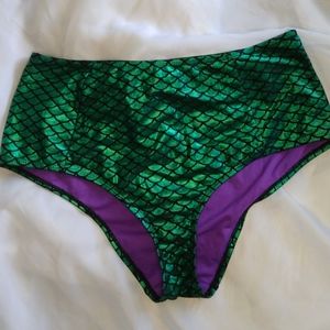 Reflective Disney mermaid scale bikini bottoms